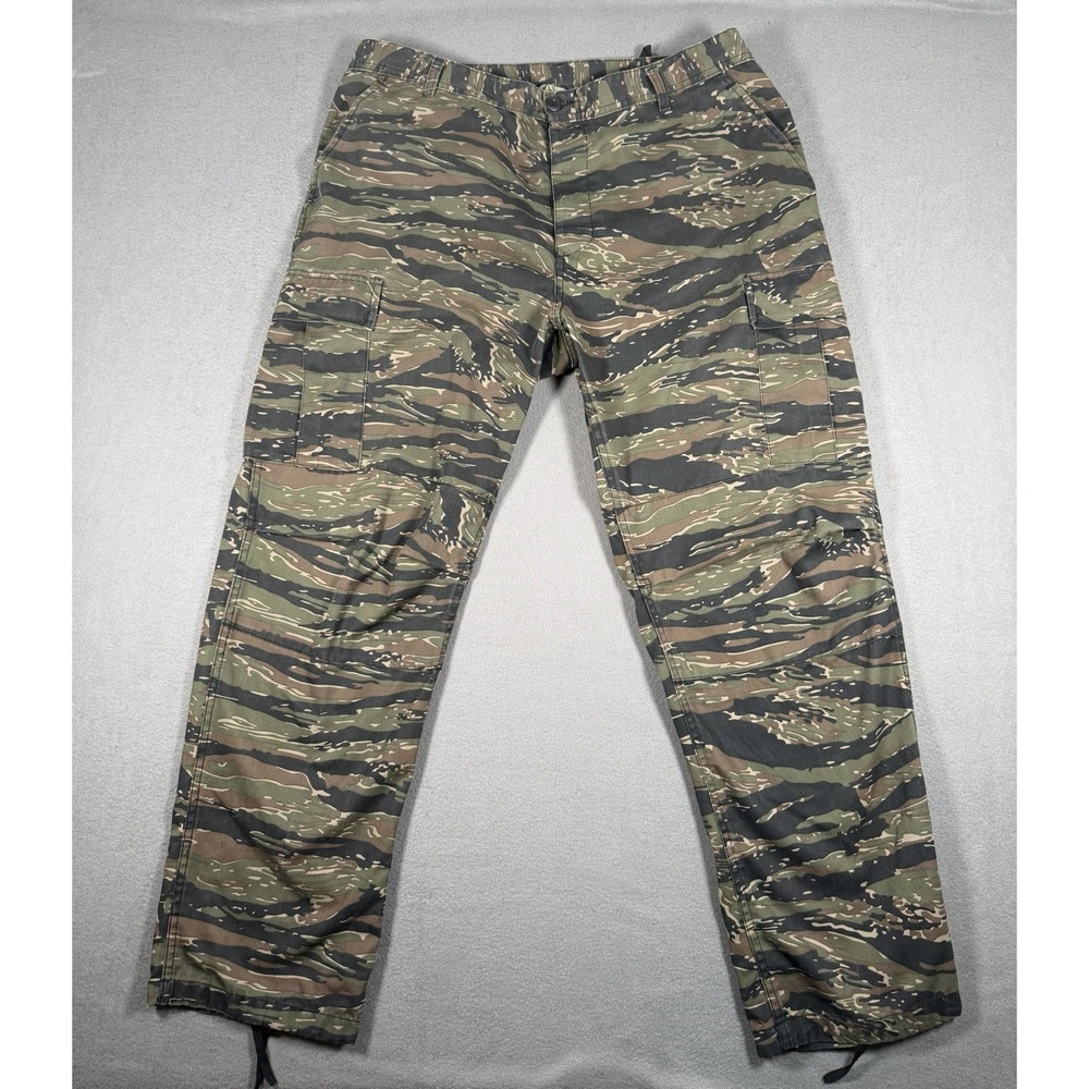 Rothco BDU Tiger Stripe Camo Cargo Pants Men's Size XL Regular